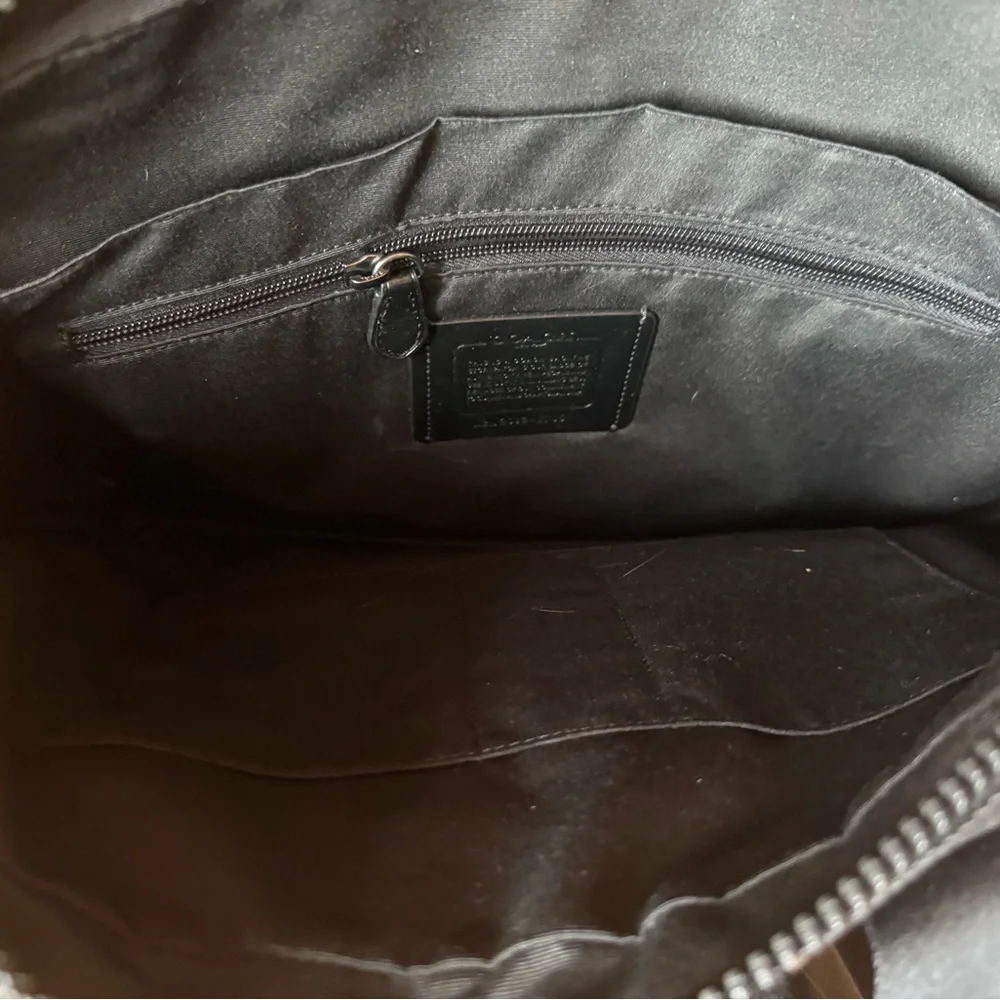 Coach Black Leather Briefcase